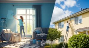 interior vs Exterior Painting